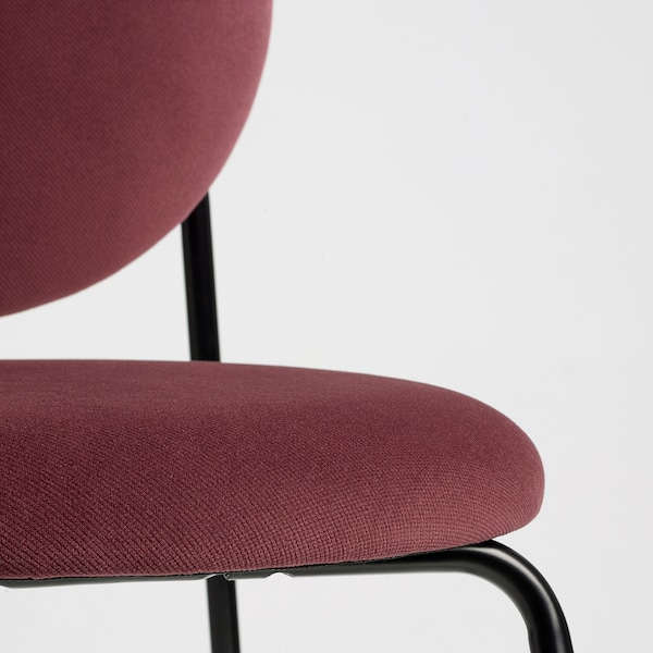 IKEA MÅNHULT chair, black/Hakebo deep red , IKEA Sale | 26037WLEI