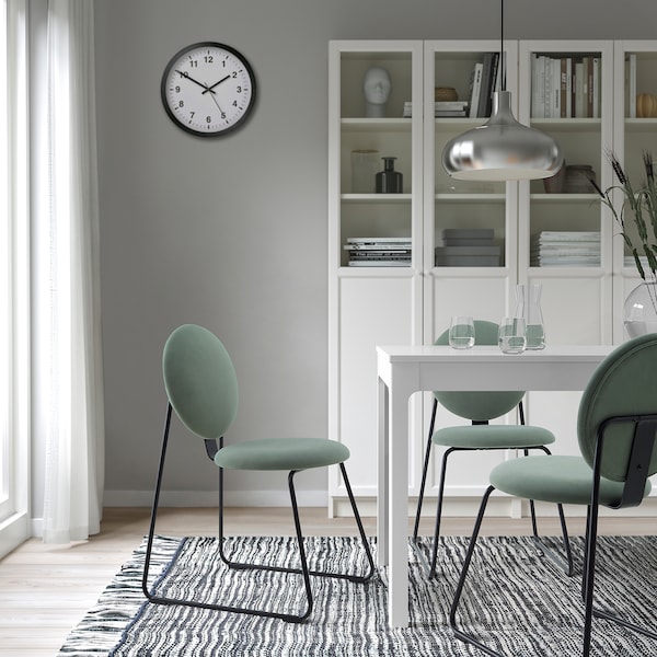 IKEA MÅNHULT chair, black/Hakebo gray-green , IKEA Sale | 31592MGSL