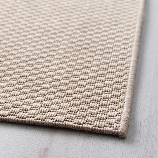 IKEA MORUM Rug flatwoven, in/outdoor, indoor/outdoor beige, 5 ' 3 inx7 ' 7 in , IKEA Sale | 84203OCGD