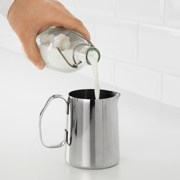 IKEA MÅTTLIG Milk-frothing jug, stainless steel , IKEA Sale | 46215BQNI