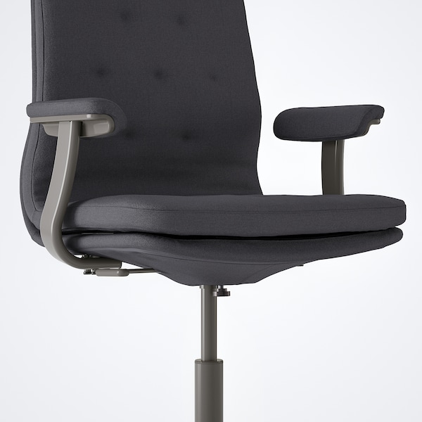 IKEA MULLFJÄLLET conference chair with casters, Naggen dark gray , IKEA Sale | 51093XSDV