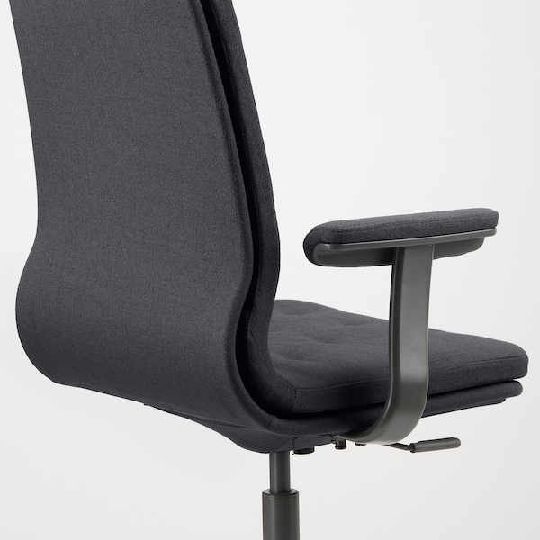 IKEA MULLFJÄLLET conference chair with casters, Naggen dark gray , IKEA Sale | 51093XSDV