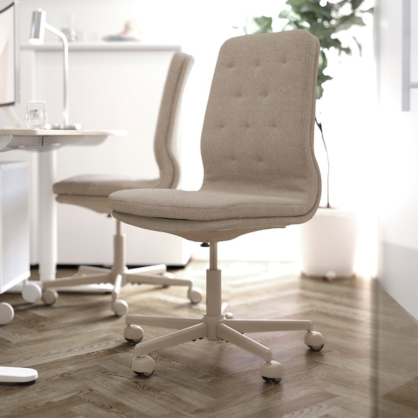 IKEA MULLFJÄLLET conference chair with casters, Naggen beige , IKEA Sale | 76431PRHX