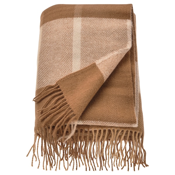 IKEA MYRULL throw, light brown, 51x67 in , IKEA Sale | 43750PVCK