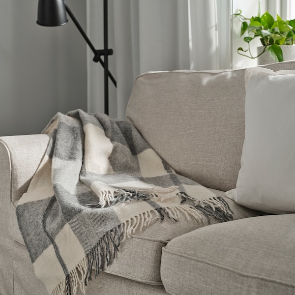 IKEA MYRULL throw, light gray, 51x67 in , IKEA Sale | 08159XCRZ