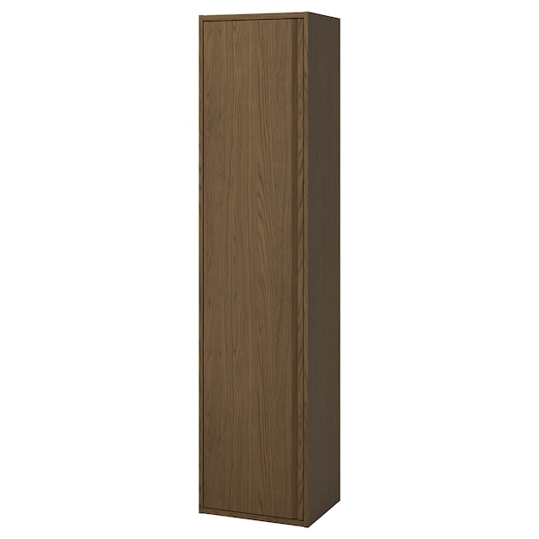 IKEA ÄNGSJÖN high cabinet with doors, brown oak effect, 18x15x77 in , IKEA Sale | 38241UQHX