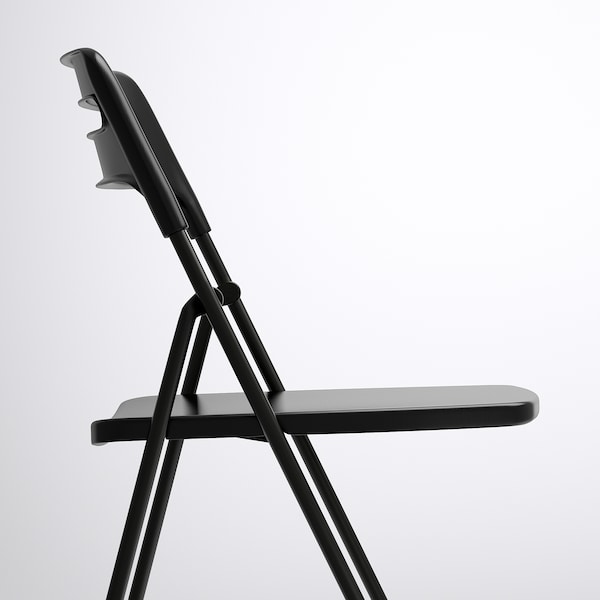 IKEA NISSE Folding chair, black , IKEA Sale | 23945TFWY