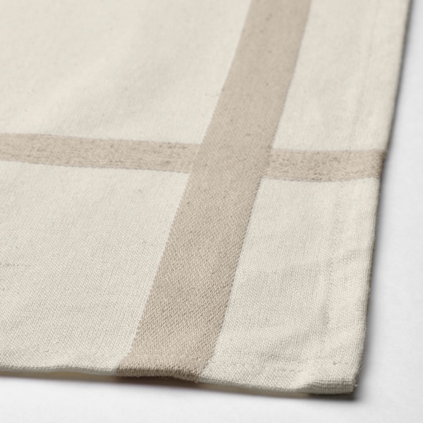 IKEA NISSÖGA tablecloth, beige/white, 57x94 in , IKEA Sale | 17392LUWY