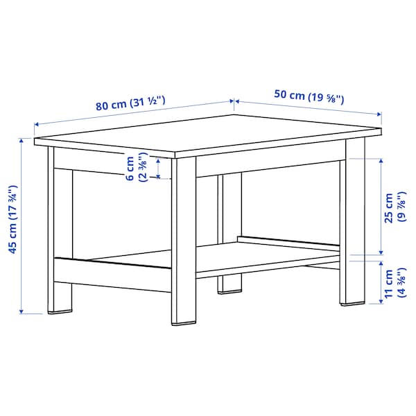 IKEA NODELAND coffee table, white, 31 1/2x19 5/8 in , IKEA Sale | 49725RHDB