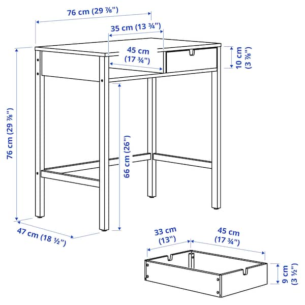 IKEA NORDKISA Dressing table, bamboo , IKEA Sale | 13987VULM