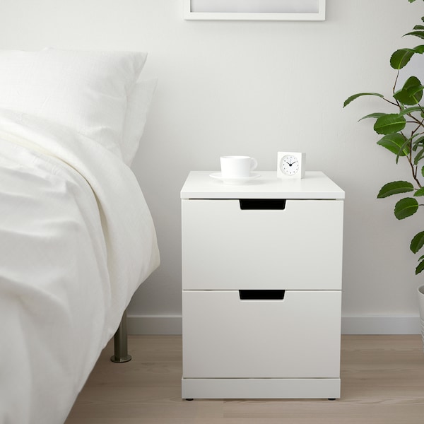 IKEA NORDLI 2-drawer chest, white, 15 3/4x21 1/4 in , IKEA Sale | 65180KBRU