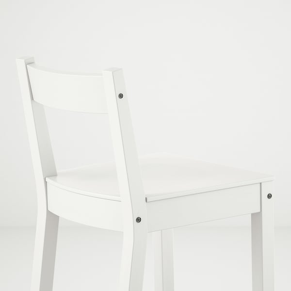 IKEA NORDVIKEN bar stool with backrest, white, 24 3/8 in , IKEA Sale | 71864NOQD