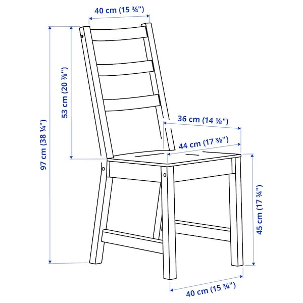 IKEA NORDVIKEN chair, antique stain , IKEA Sale | 92146FIKG