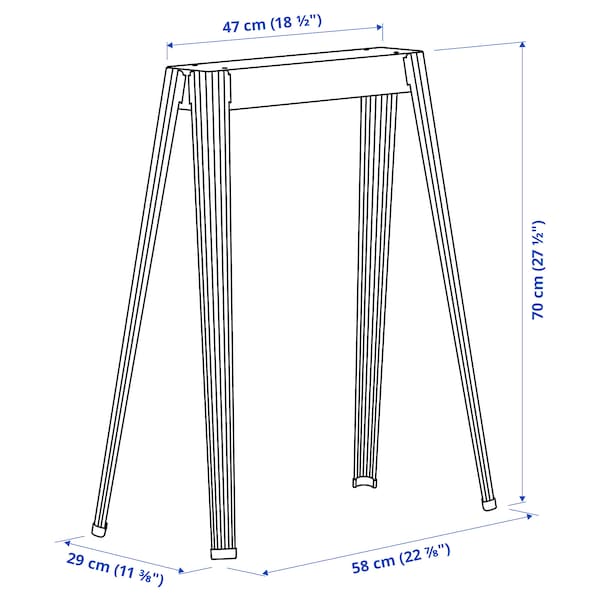 IKEA NÄRSPEL trestle, dark gray metal , IKEA Sale | 87426FIGZ