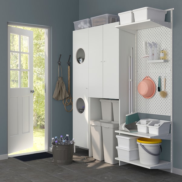 IKEA NYSJÖN cabinet for washing machine, white, 25 5/8x74 3/4 in , IKEA Sale | 09157JBZL