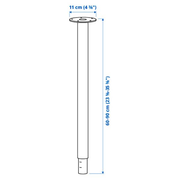 IKEA OLOV Leg, adjustable, white , IKEA Sale | 09824DYOQ