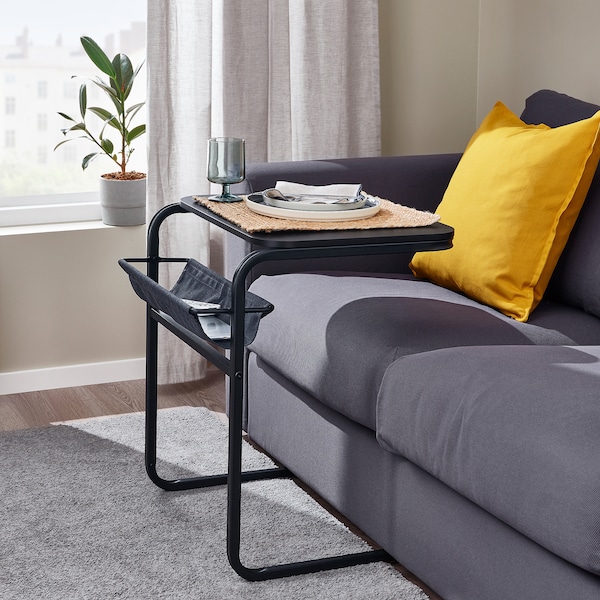 IKEA OLSERÖD side table, anthracite/dark gray, 20 7/8x19 5/8 in , IKEA Sale | 67489WTDK