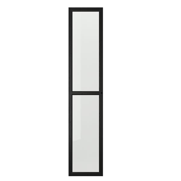 IKEA OXBERG glass door, black oak effect, 15 3/4x75 5/8 in , IKEA Sale | 54630NVGF