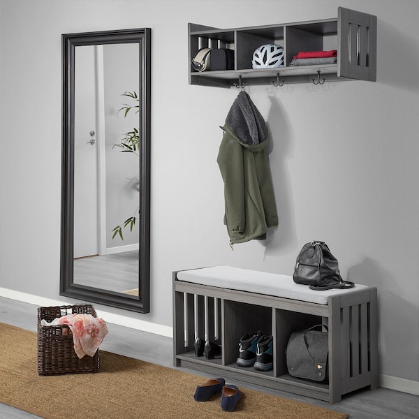 IKEA PANGET storage bench, dark gray/stained , IKEA Sale | 52169GYCA