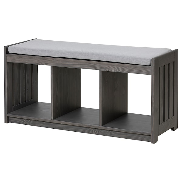 IKEA PANGET storage bench, dark gray/stained , IKEA Sale | 52169GYCA