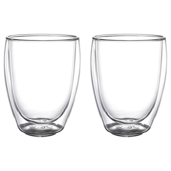 IKEA PASSERAD double wall glass, 10 oz, 2 pack , IKEA Sale | 30729PBWE