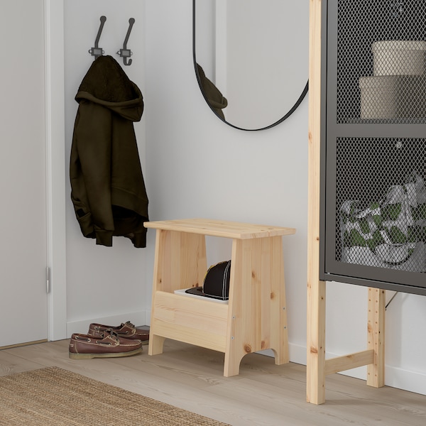 IKEA PERJOHAN stool with storage, pine , IKEA Sale | 30546WCDQ