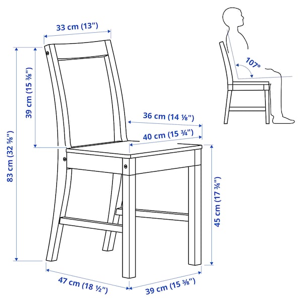 IKEA PINNTORP chair, light brown stained , IKEA Sale | 18642CSRN