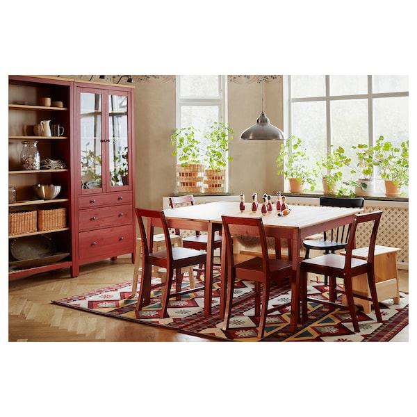 IKEA PINNTORP chair, red stained , IKEA Sale | 79024SRGW