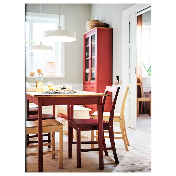 IKEA PINNTORP chair, red stained , IKEA Sale | 79024SRGW