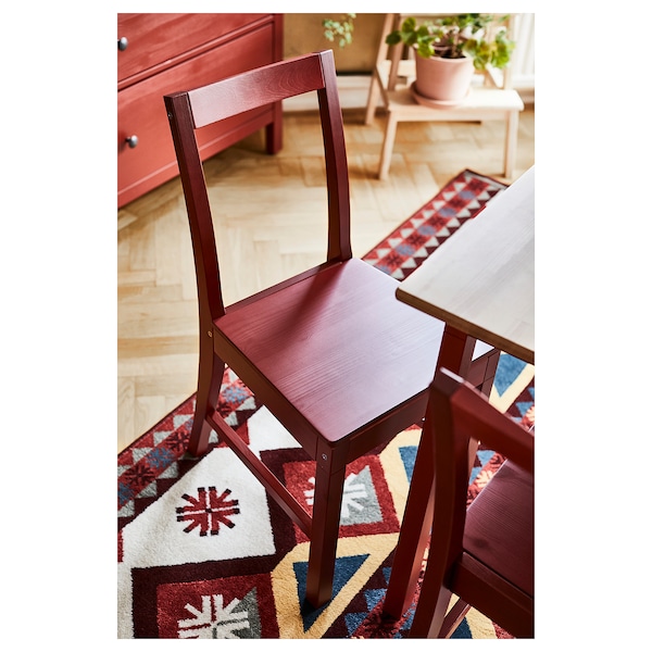 IKEA PINNTORP chair, red stained , IKEA Sale | 79024SRGW