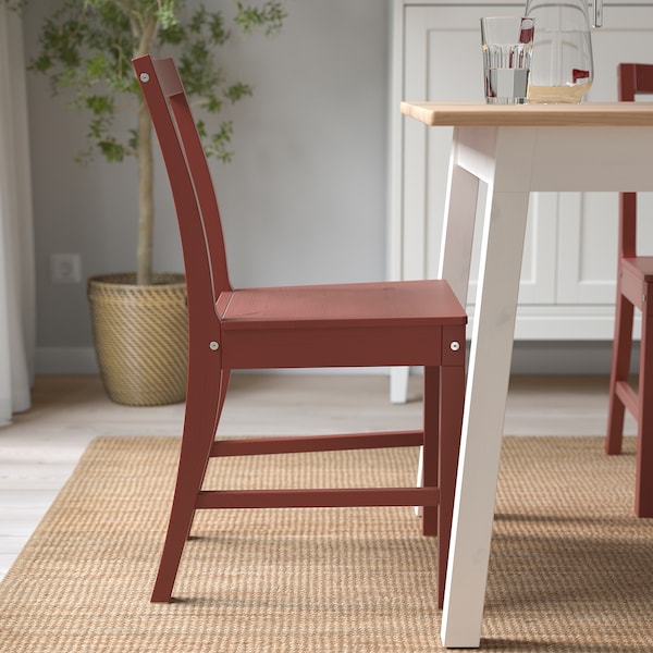 IKEA PINNTORP chair, red stained , IKEA Sale | 79024SRGW