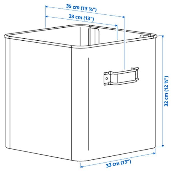 IKEA PLOGFÅRA storage box, light beige, 13 ¾x13x12 ½ in , IKEA Sale | 81406KJQC