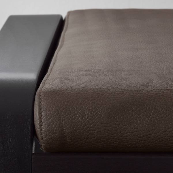 IKEA POÄNG armchair and ottoman, black-brown/Glose dark brown , IKEA Sale | 04823HBDA