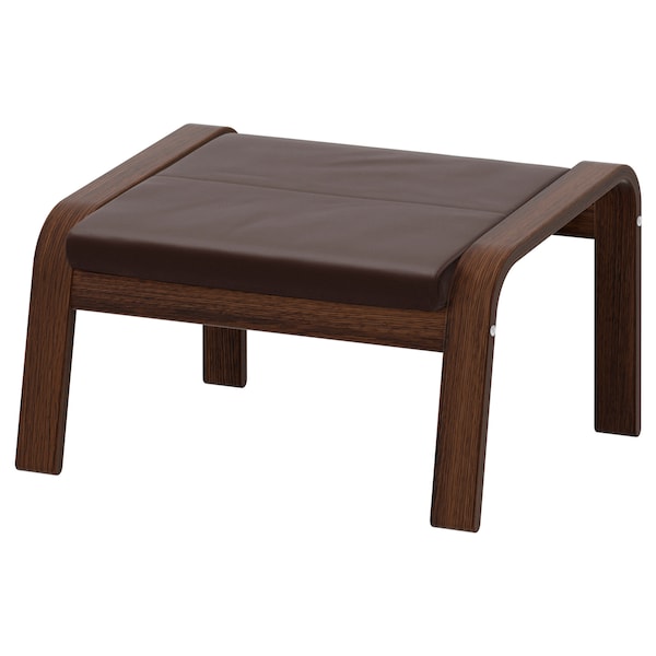 IKEA POÄNG armchair and ottoman, brown/Glose dark brown , IKEA Sale | 53187VRBZ