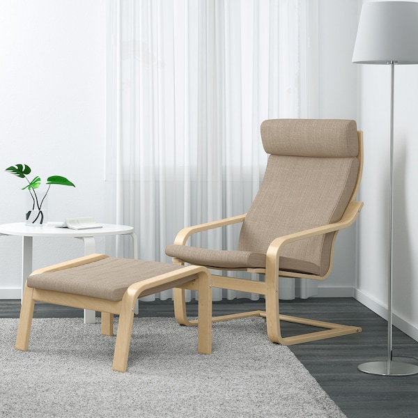 IKEA POÄNG armchair, birch veneer/Hillared beige , IKEA Sale | 05874BUSM