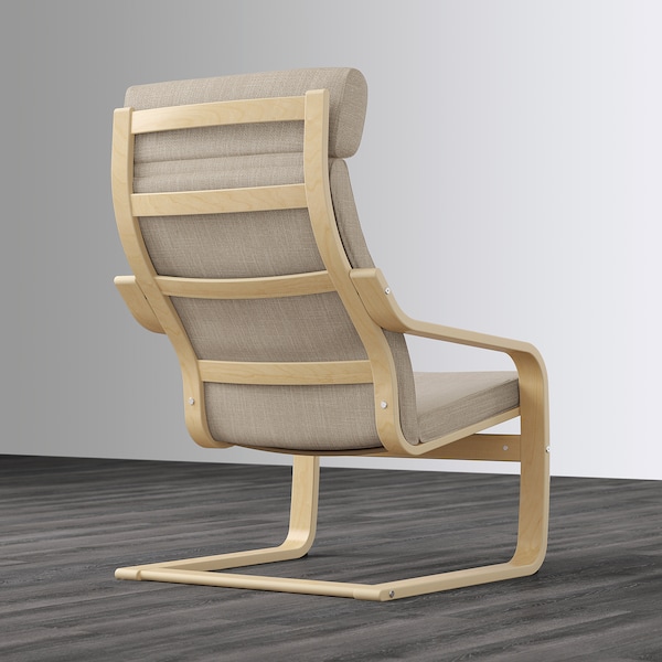 IKEA POÄNG armchair, birch veneer/Hillared beige , IKEA Sale | 05874BUSM