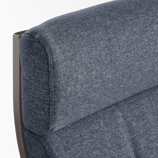 IKEA POÄNG armchair, black-brown/Gunnared blue , IKEA Sale | 84609LITG