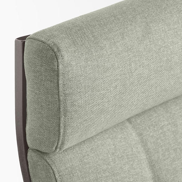 IKEA POÄNG armchair, black-brown/Gunnared light green , IKEA Sale | 51840YPFU