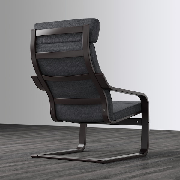 IKEA POÄNG armchair, black-brown/Hillared anthracite , IKEA Sale | 03524GYNW