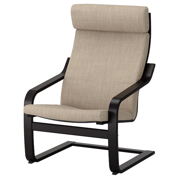 IKEA POÄNG armchair, black-brown/Hillared beige , IKEA Sale | 57240GVUE