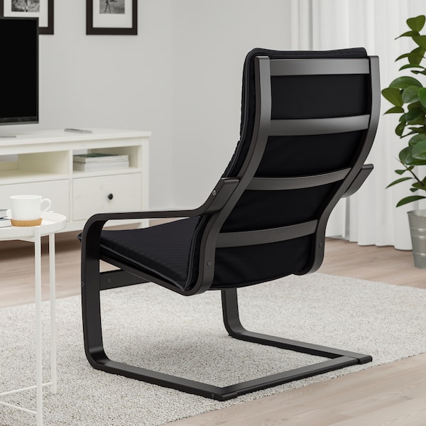 IKEA POÄNG armchair, black-brown/Knisa black , IKEA Sale | 87312YITE