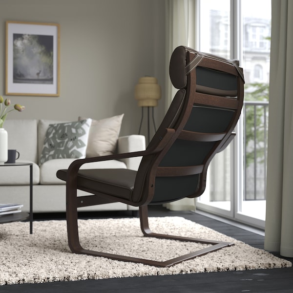 IKEA POÄNG armchair, brown/Glose dark brown , IKEA Sale | 75286EALV