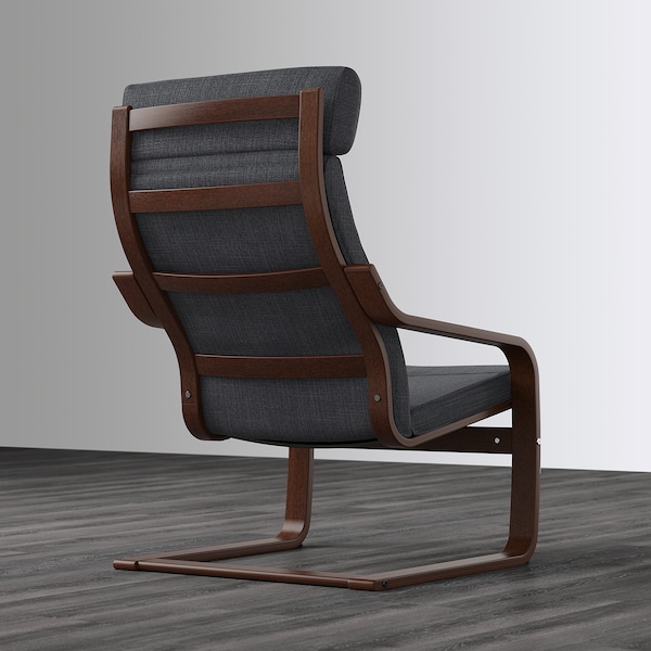 IKEA POÄNG armchair, brown/Hillared anthracite , IKEA Sale | 16547BCFE