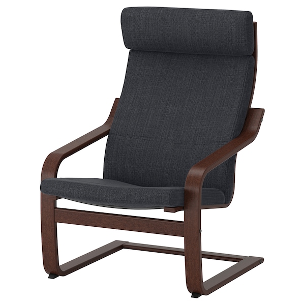 IKEA POÄNG armchair, brown/Hillared anthracite , IKEA Sale | 16547BCFE