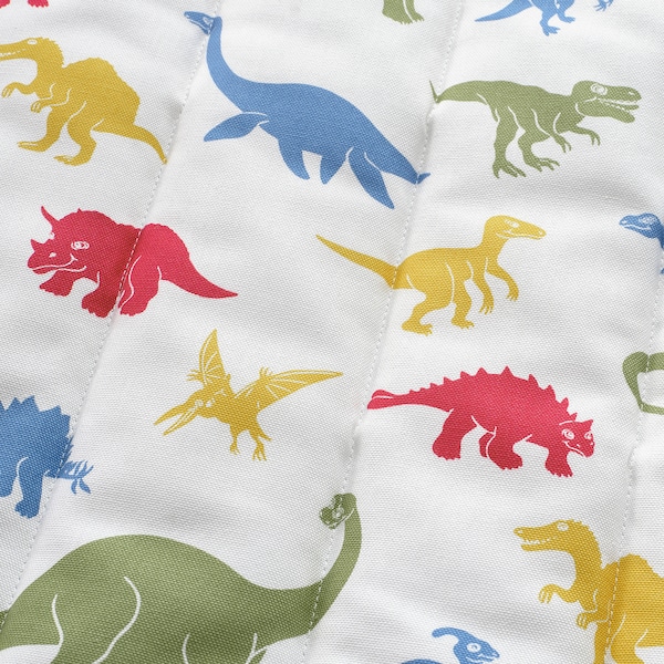 IKEA POÄNG children's armchair cushion, Medskog/dinosaur pattern , IKEA Sale | 70291DFAM