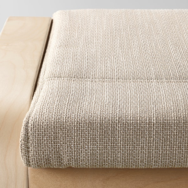 IKEA POÄNG ottoman, birch veneer/Hillared beige , IKEA Sale | 14875MCEV