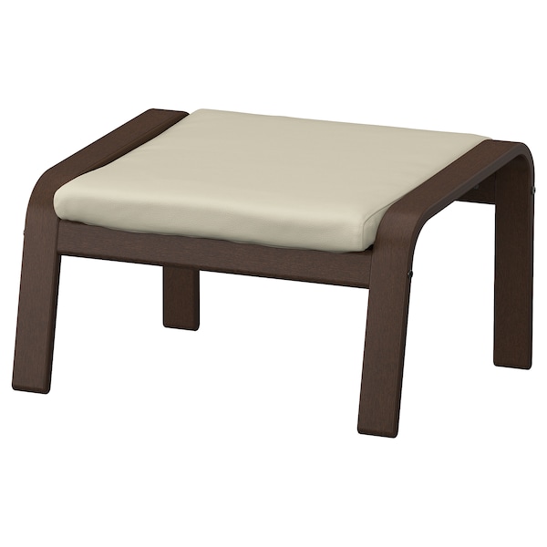 IKEA POÄNG ottoman, brown/Glose off-white , IKEA Sale | 96321JYPC