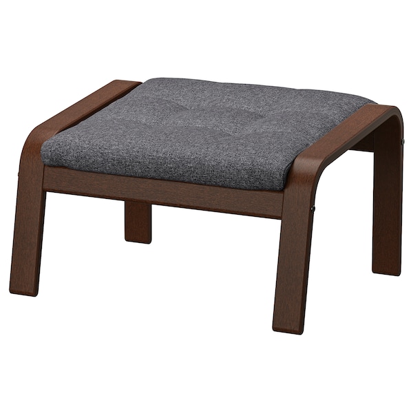 IKEA POÄNG ottoman, brown/Gunnared dark gray , IKEA Sale | 85240AKQZ