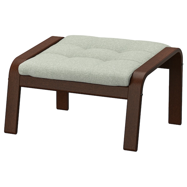 IKEA POÄNG ottoman, brown/Gunnared light green , IKEA Sale | 85261BKQS