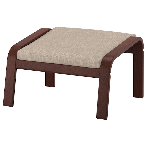 IKEA POÄNG ottoman, brown/Hillared beige , IKEA Sale | 93270NDXU